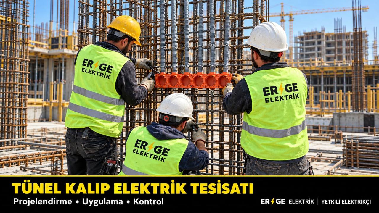 Tünel kalıp elektrik tesisatı